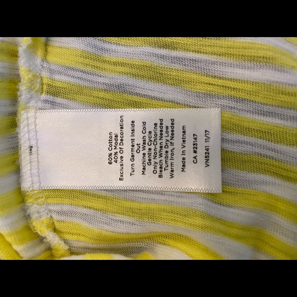 Talbots striped cotton top - Picture 4 of 6
